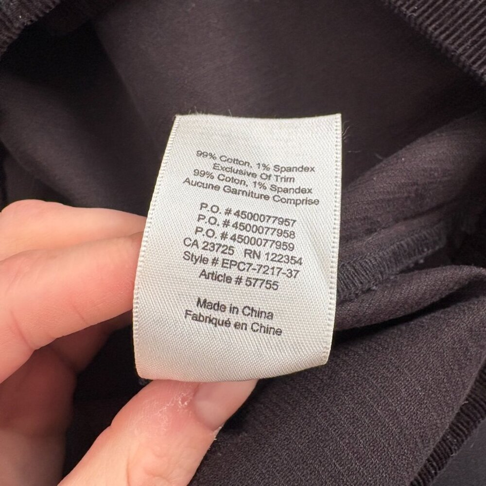 Aritzia Wilfred Free Karmen Skirt Button Front Corduroy Mini Skirt Black Size 2 - Picture 6 of 6